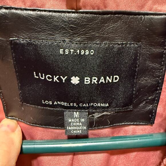 Lucky Brand Teddy Style Long Length Fully Lined Jacket Size M - Picture 8 of 13